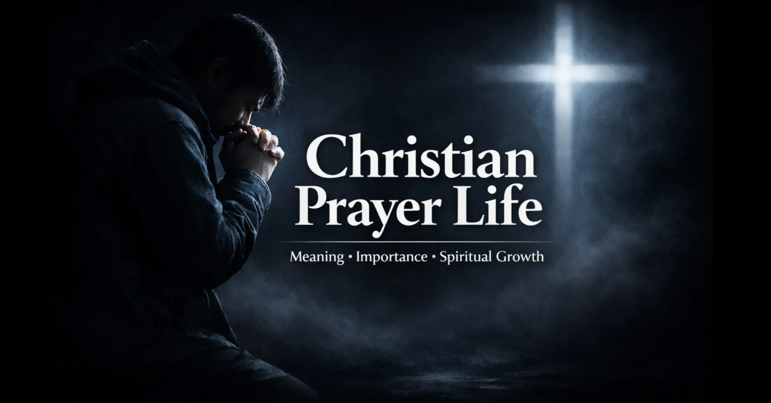 Christian prayer life illustration showing a believer praying daily and growing spiritually with faith and peace