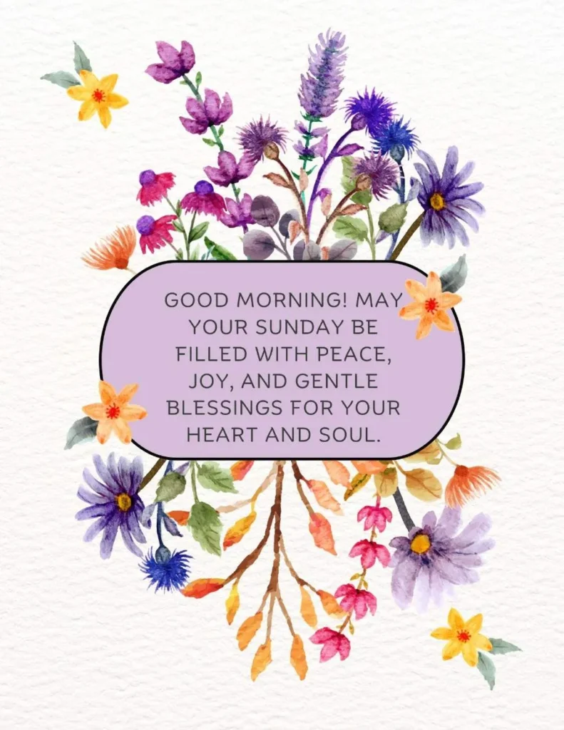 Good Morning Sunday Blessings 
