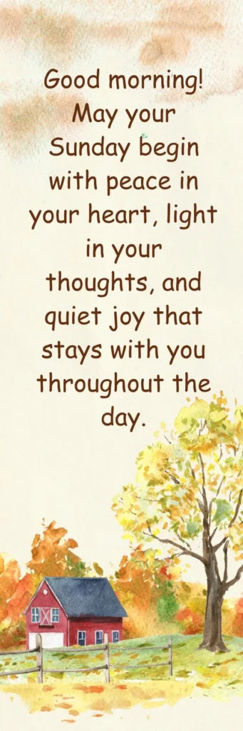 Good Morning Sunday Blessings