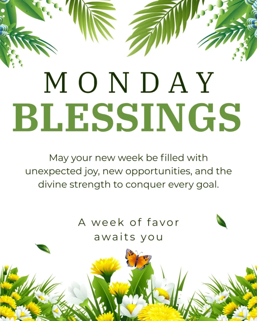 Inspirational Monday Blessings