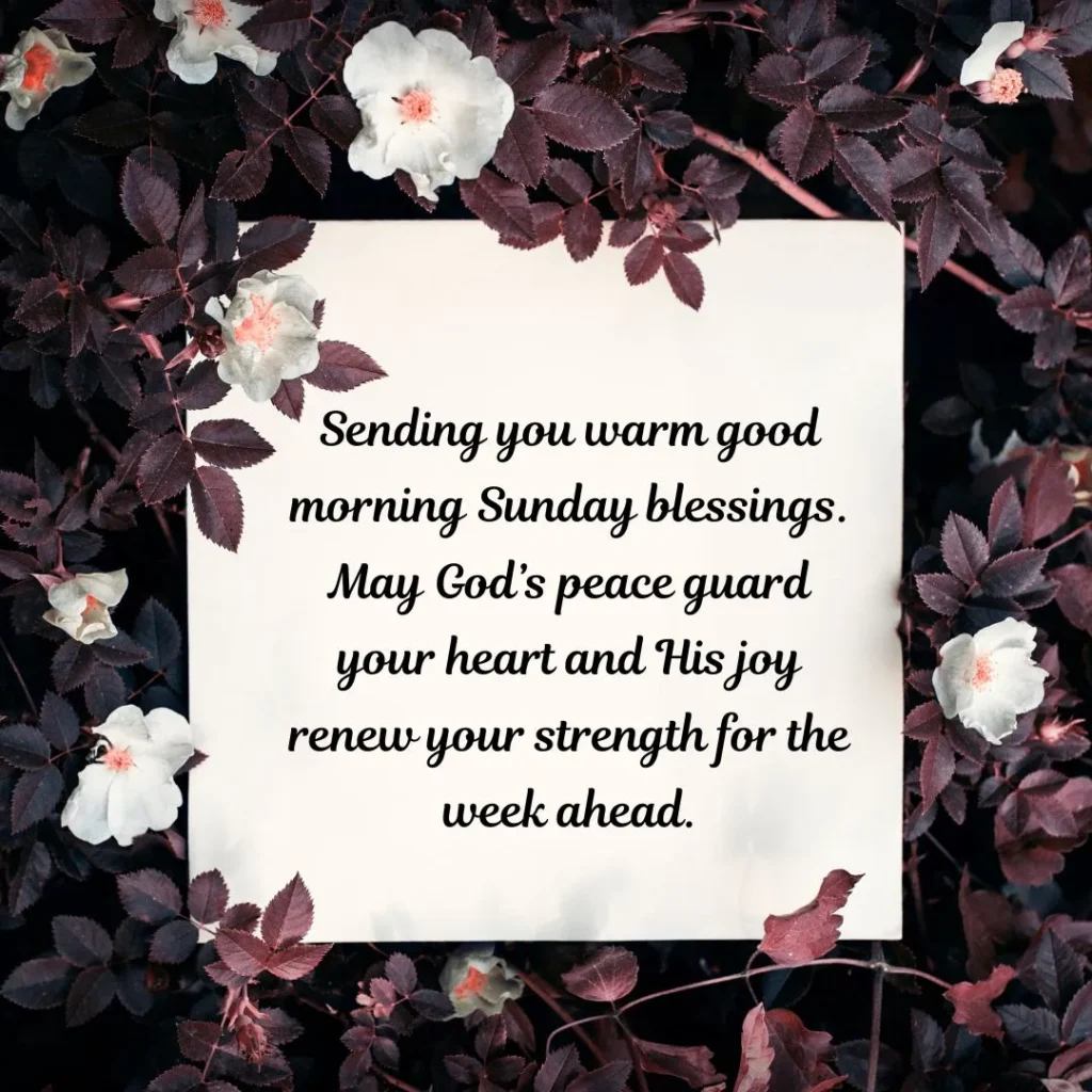 Morning Sunday Blessing