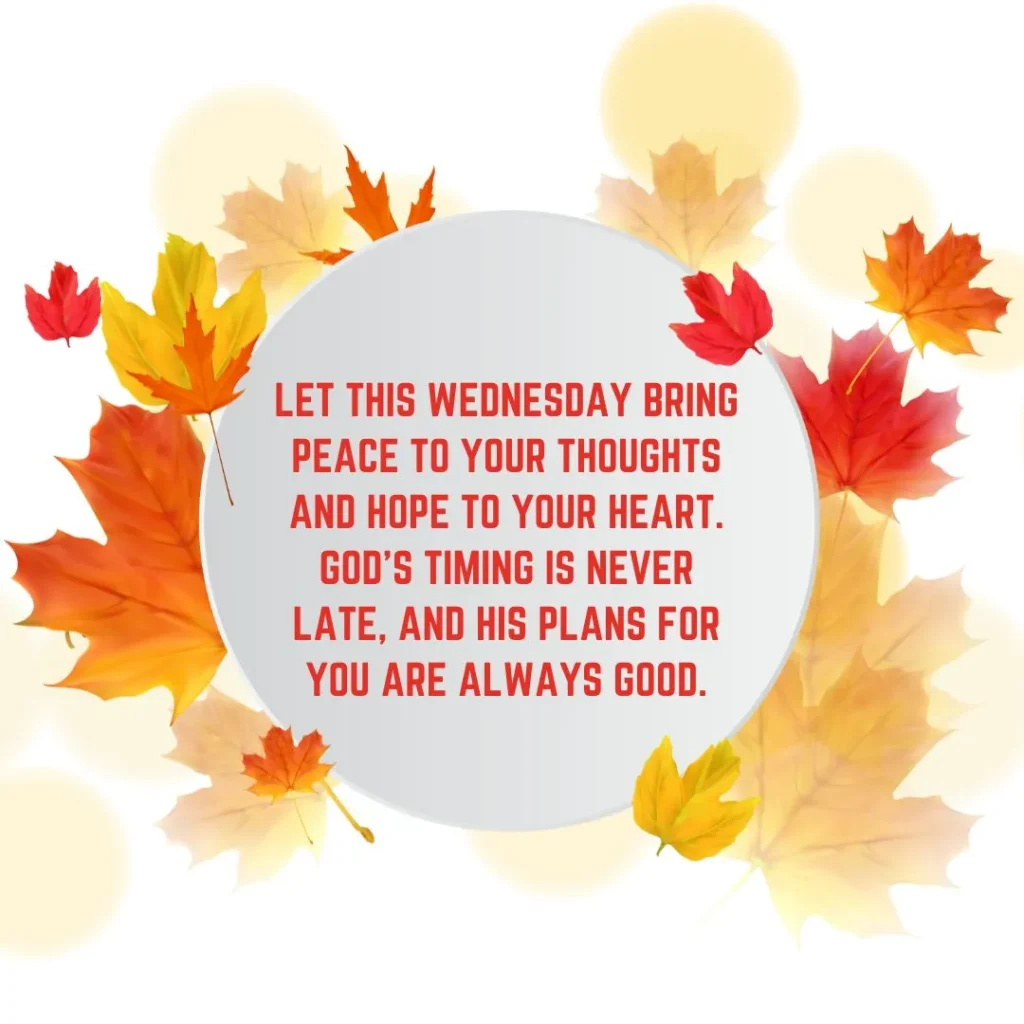 Wednesday blessings image for encouragement, hope, and trust in God