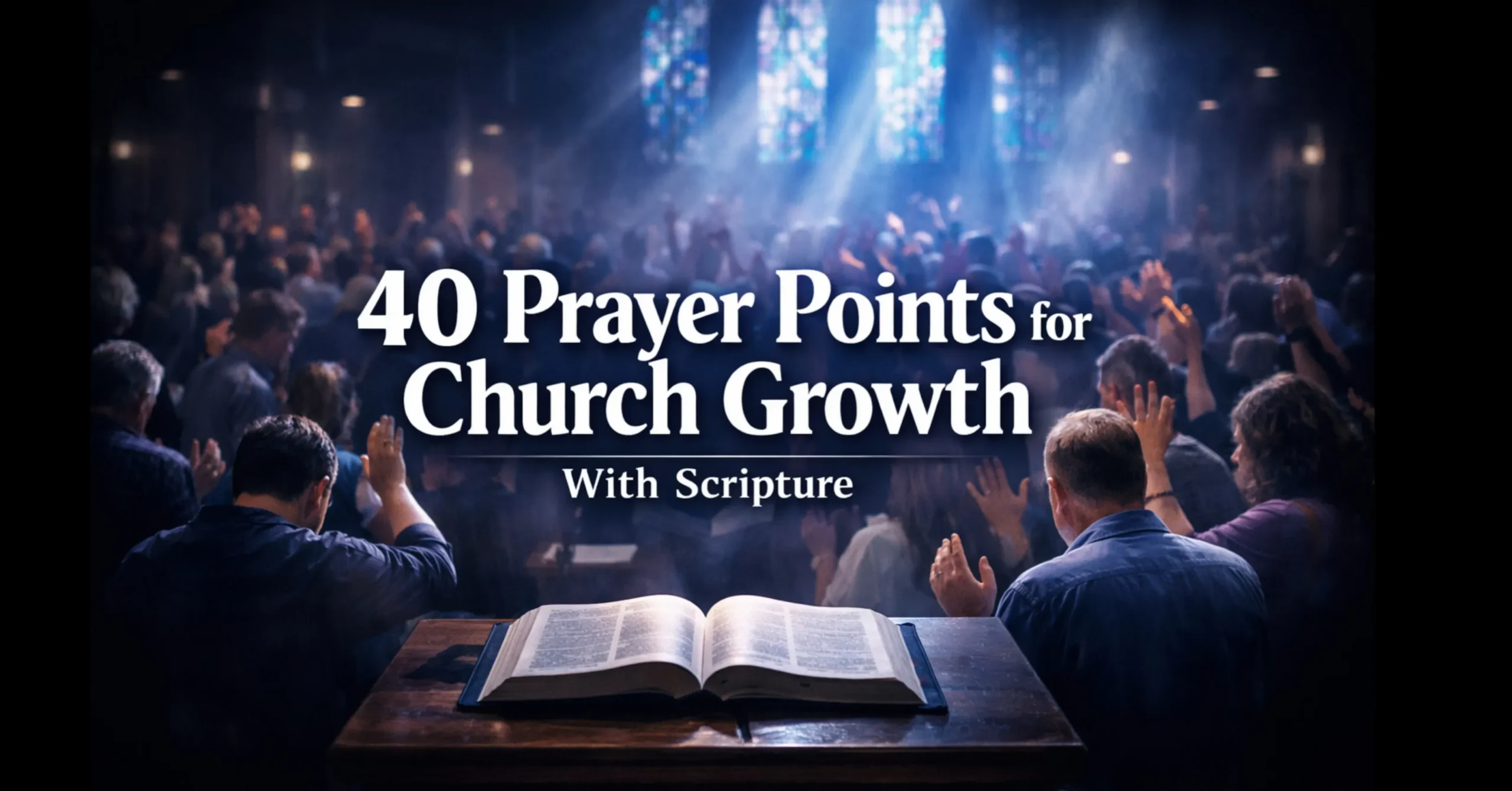 40 Prayer Points for Church Growth: Prayers with Bible verses to strengthen faith, unity, and ministry in the church