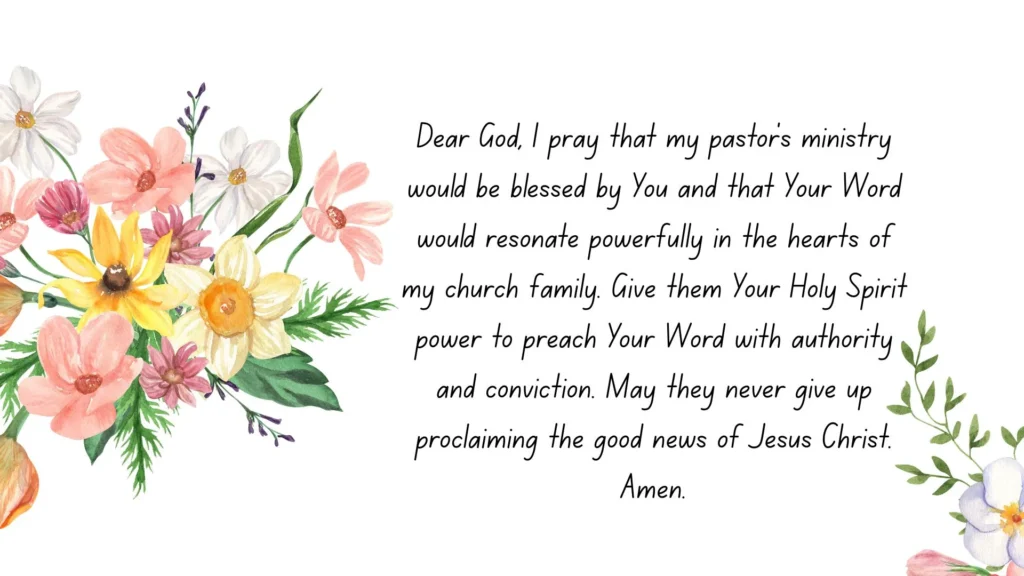A protective intercessory prayer for pastors asking God to guard them and their family from spiritual and physical harm.
