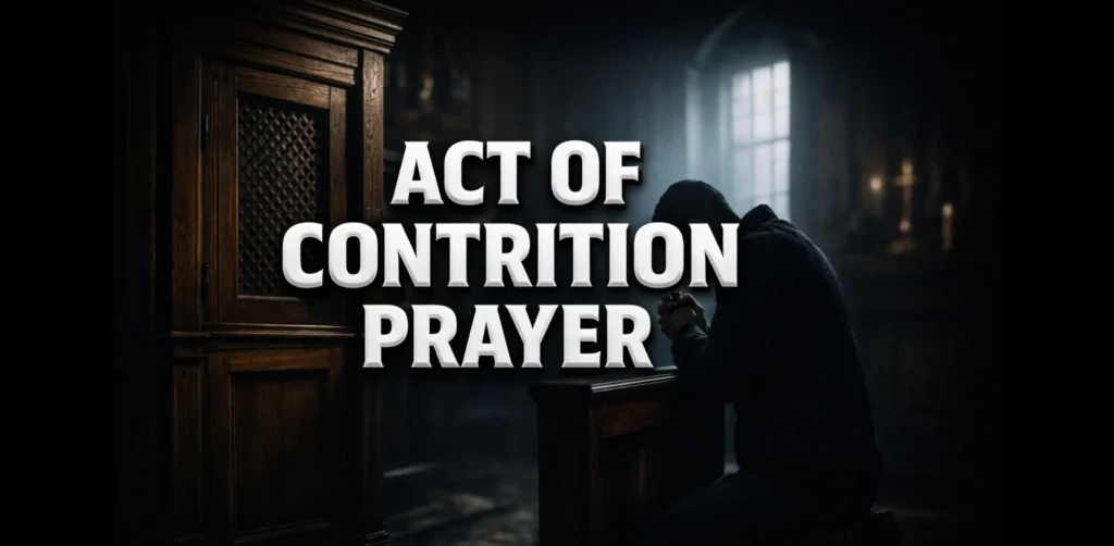 Act of Contrition Prayer (Catholic Meaning, Confession & Old Version ...