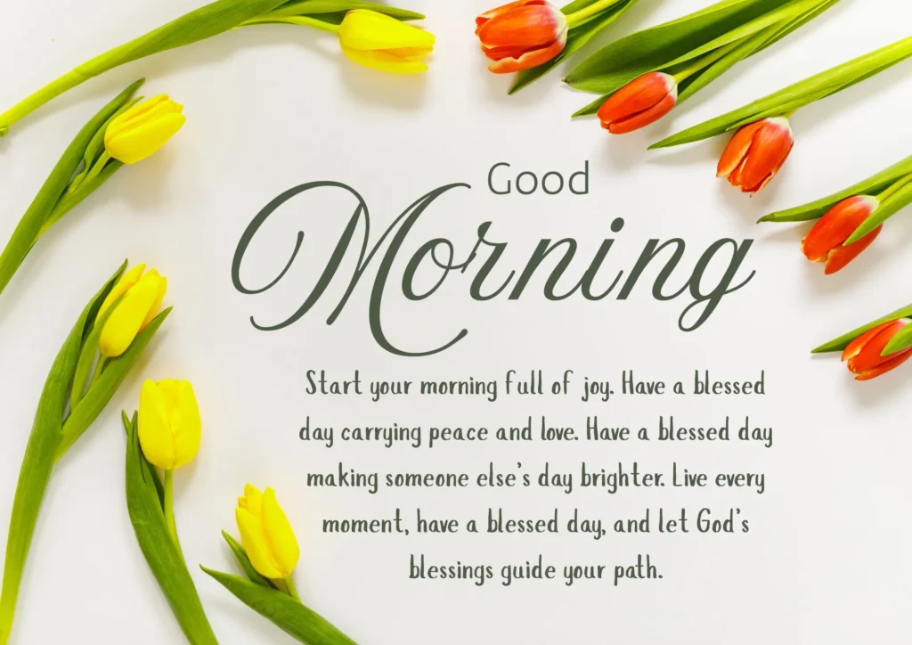 Beautiful have a blessed day images with sunrise background and heartfelt morning blessing message