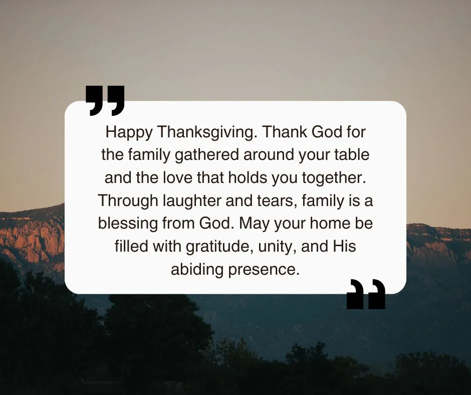 Happy thanksgiving family blessings quotes image