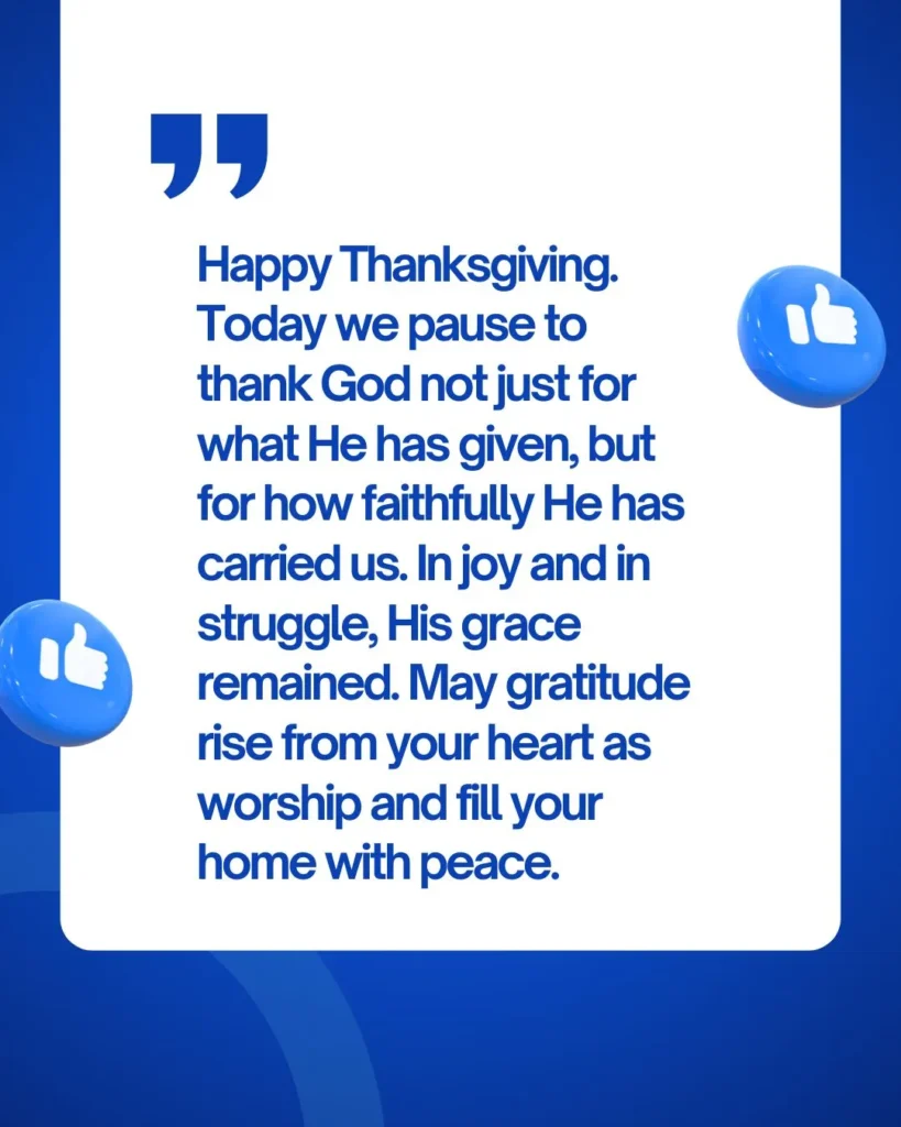 Happy Thanksgiving blessings quotes with gratitude and faith