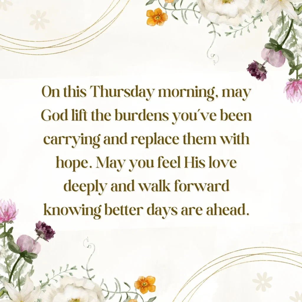 Inspirational good morning Thursday blessings image for WhatsApp and social sharing