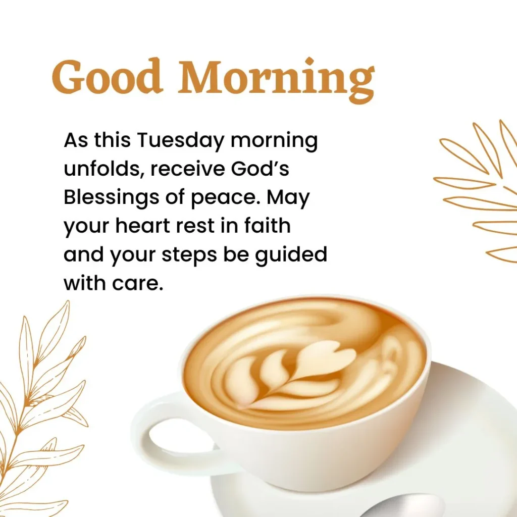 Tuesday morning blessings image featuring devotional words about fresh starts, wisdom, and God’s grace