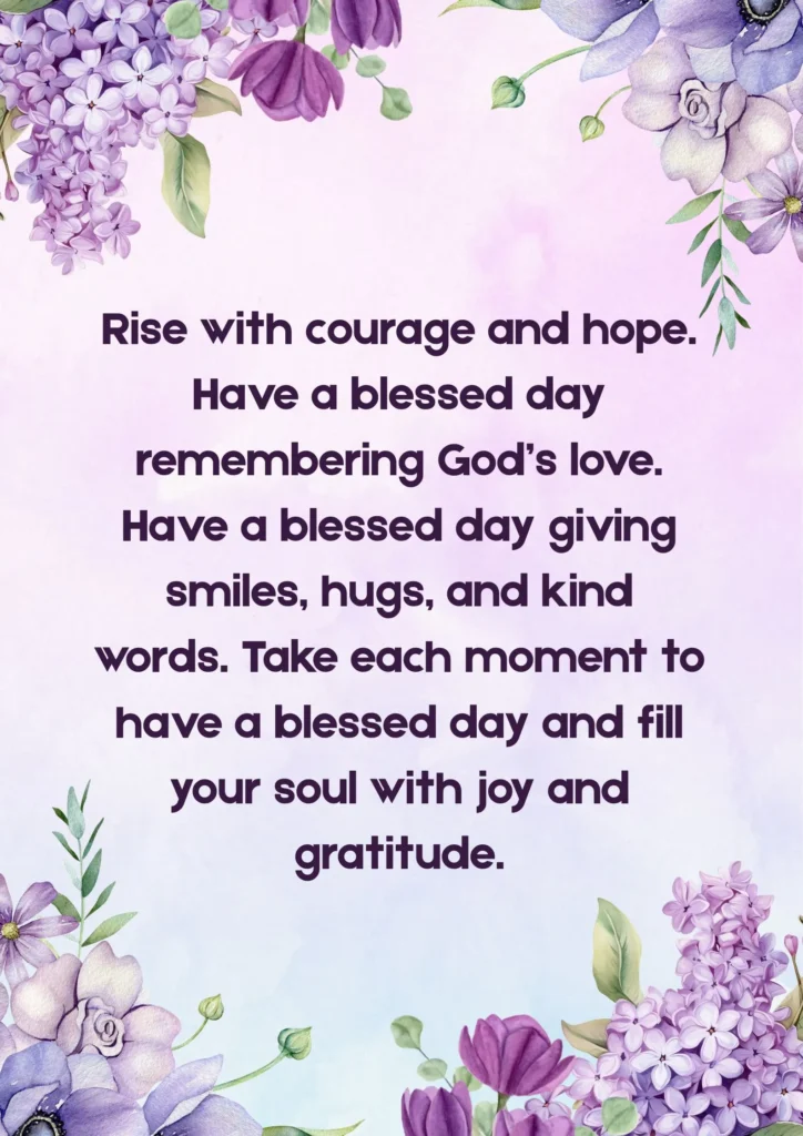 have a blessed day images free download with inspirational morning message