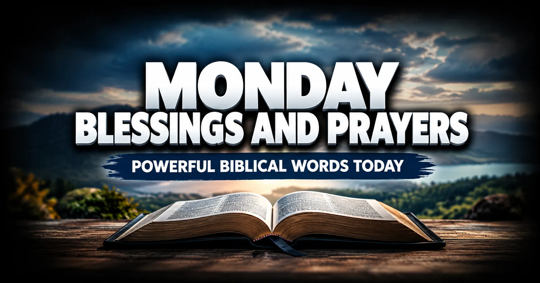 Monday blessings and prayers with Bible-grounded words for a meaningful week