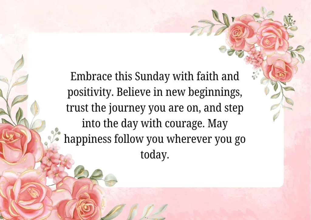 Happy Sunday Blessings Images May your day shine bright like your smile, full of laughter, peace, and every step guided by love, faith, and God’s beautiful blessings.