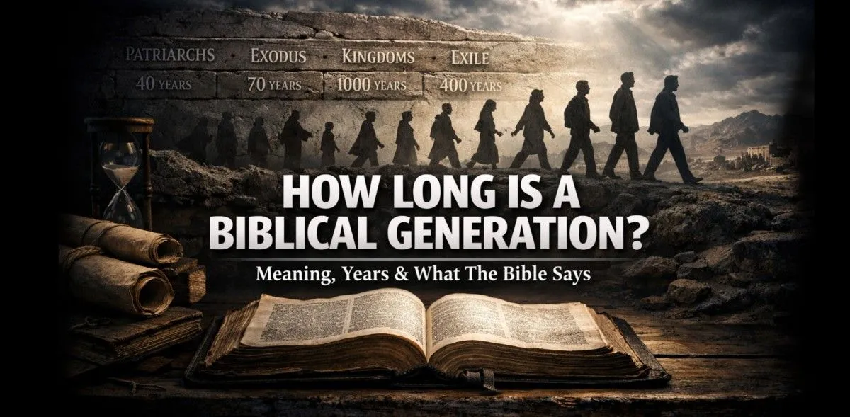 How long is a biblical generation explained with Bible verses about generations and the meaning of generation in the Bible