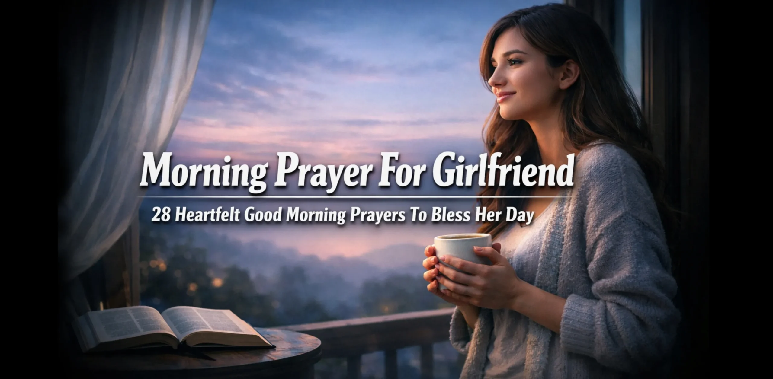 Morning prayer for girlfriend asking God to bless her day with love, peace, protection, and success