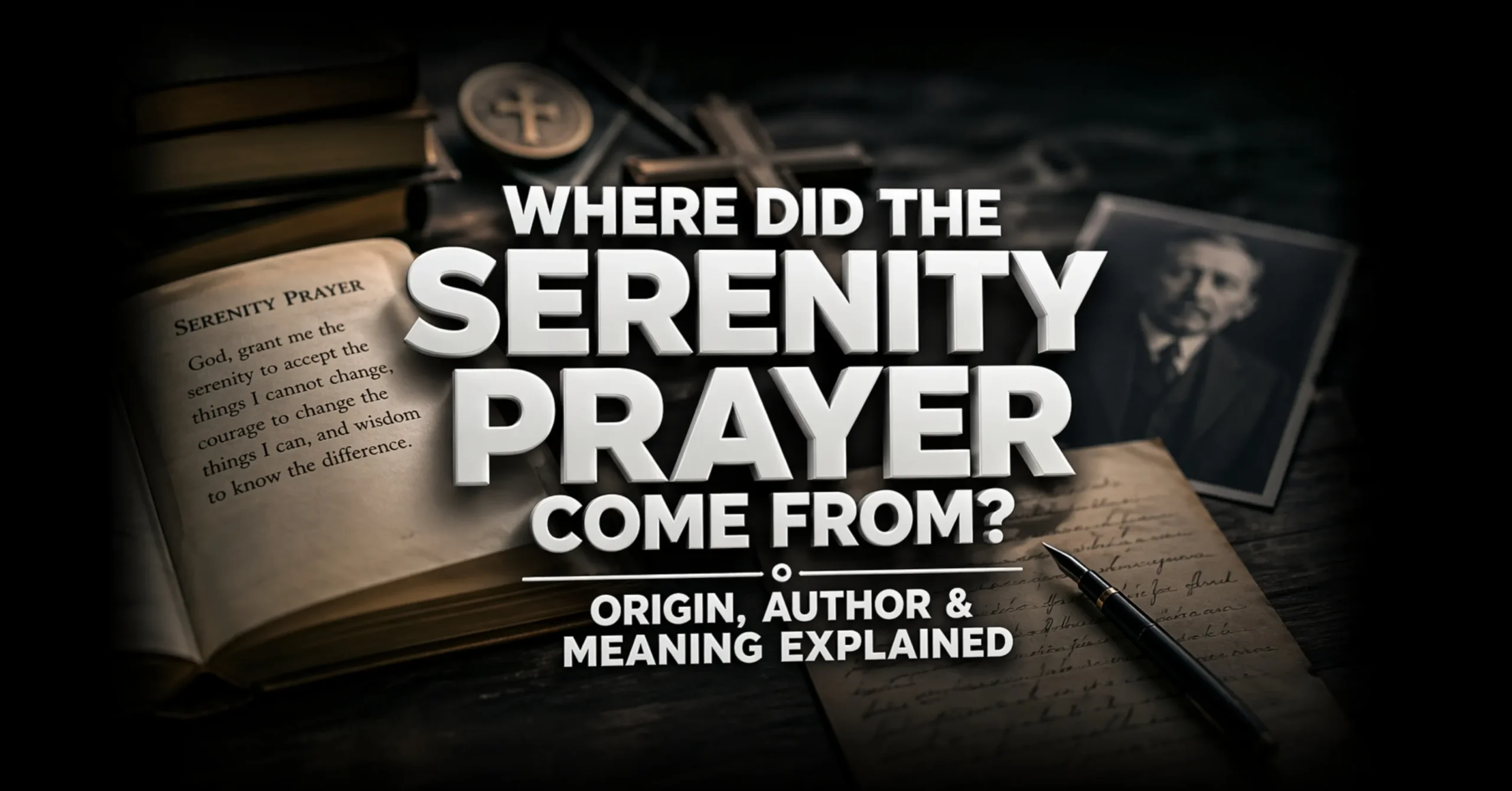 Where did the serenity prayer come from origin author Reinhold Niebuhr history and meaning explained