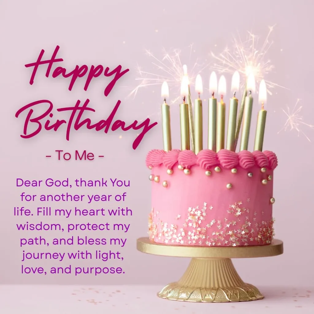 Heartfelt birthday wish celebrating self-love, gratitude, faith and personal growth journey with emotional reflection