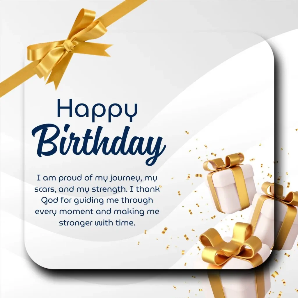 Simple heartfelt birthday wish celebrating myself with love, joy, gratitude and emotional self-reflection message