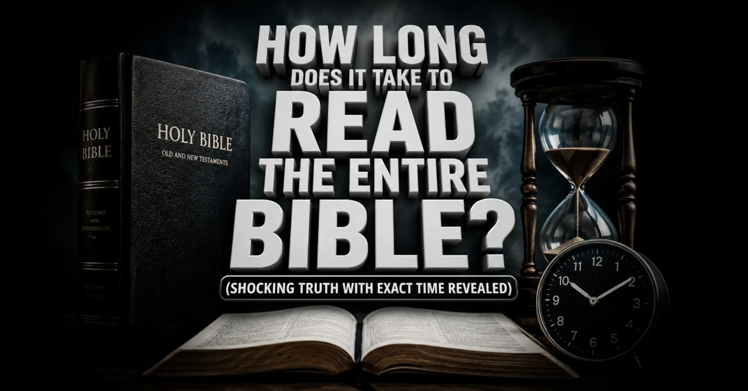 How long does it take to read the entire Bible with reading time breakdown and daily Bible reading plan guide