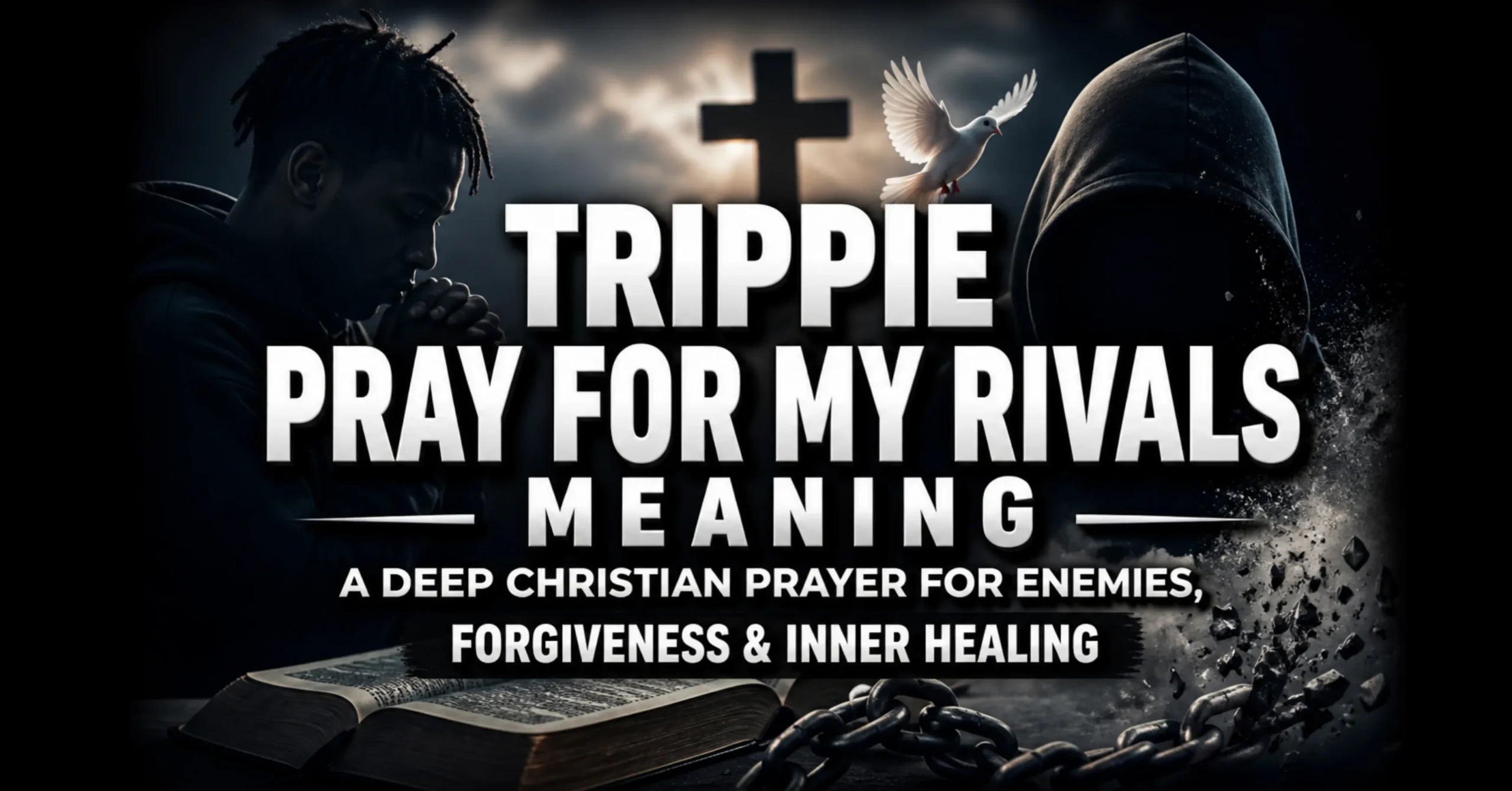 Trippie pray for my rivals meaning Christian prayer for enemies forgiveness and healing