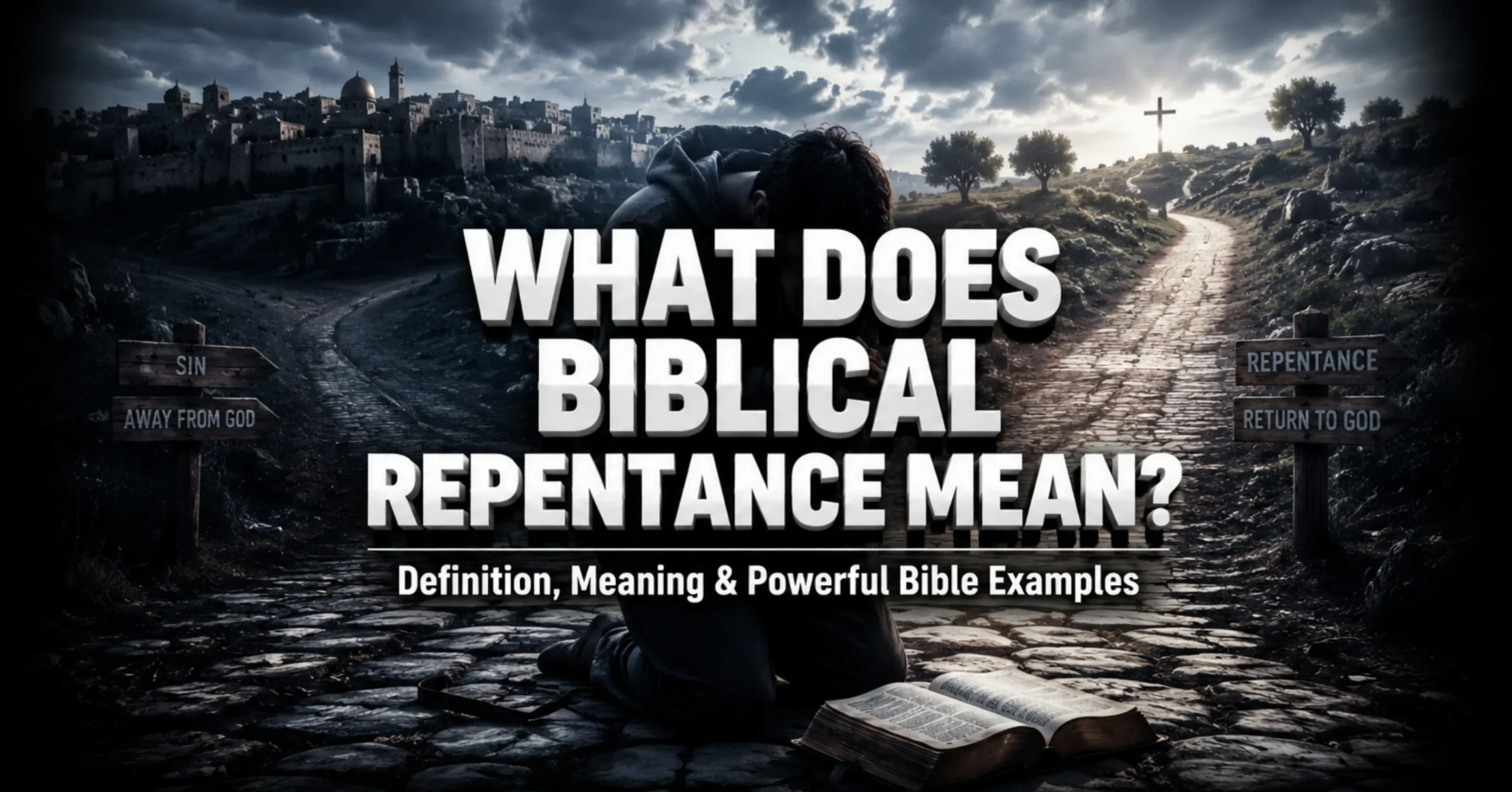 What Does Biblical Repentance Mean? Biblical definition of repentance with Hebrew and Greek meaning explained