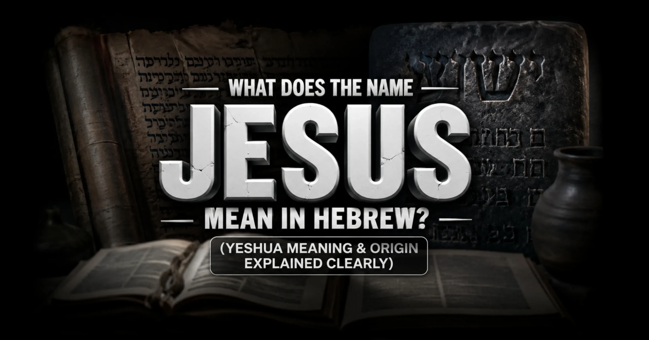What does the name Jesus mean in Hebrew with Yeshua meaning and biblical origin explained