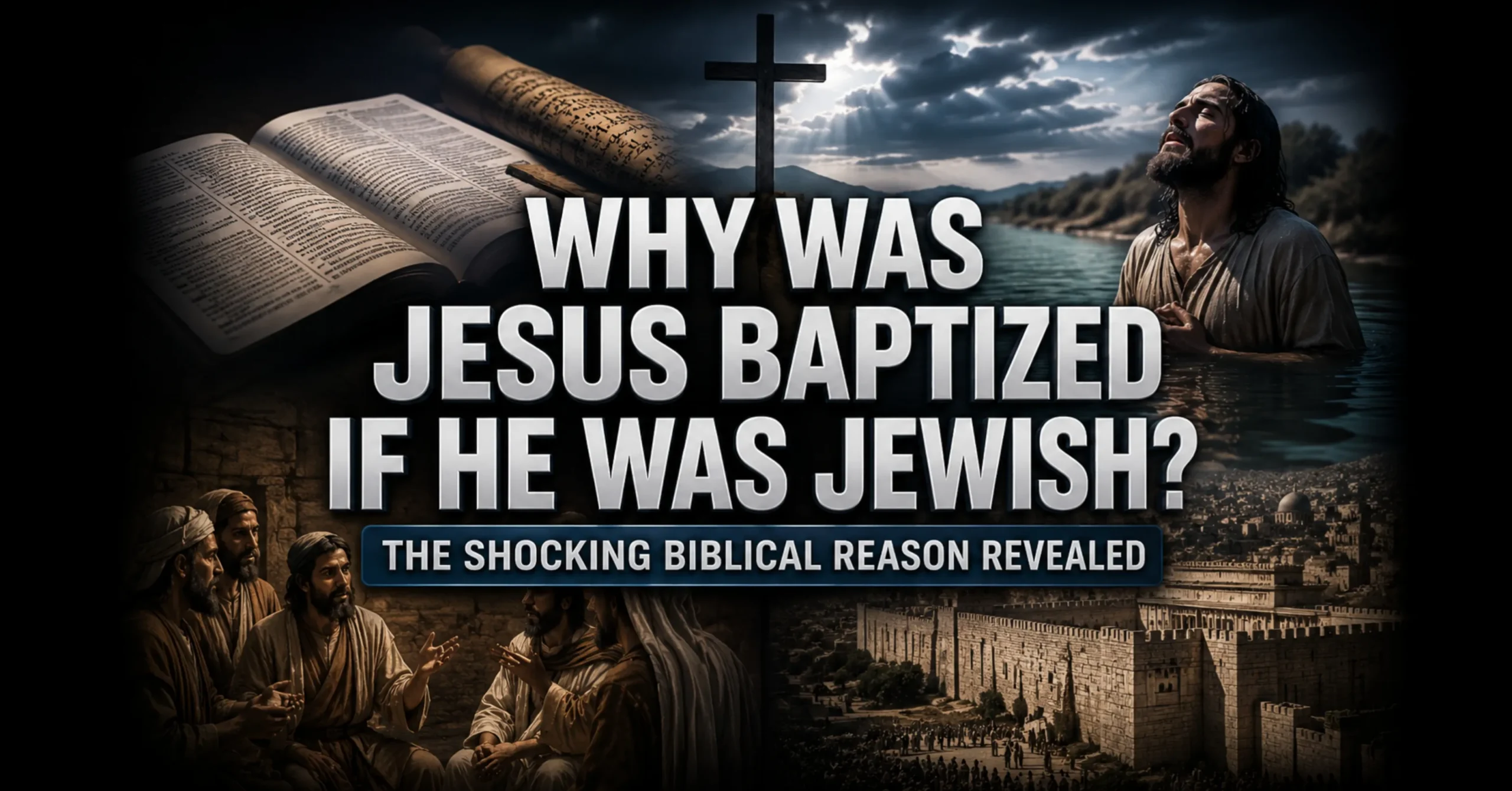 Why Was Jesus Baptized If He Was Jewish? Jesus being baptized by John the Baptist in the Jordan River