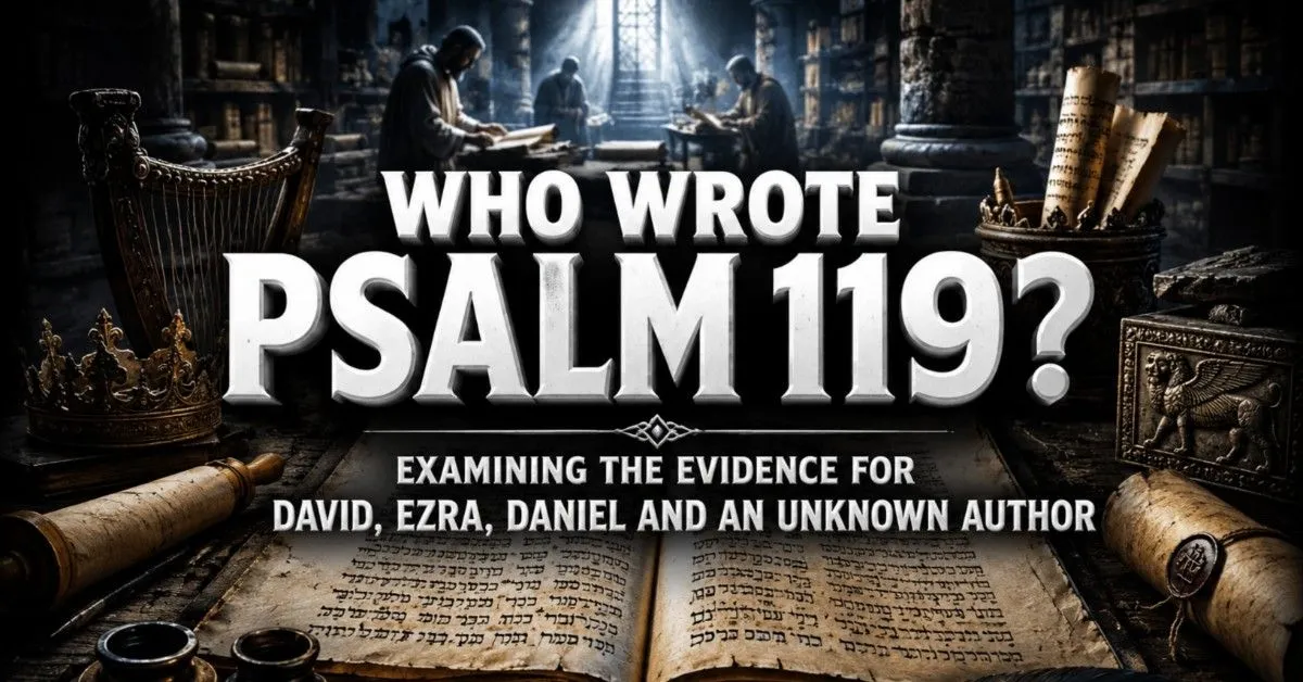 Who Wrote Psalm 119? Evidence for David, Ezra, Daniel, and the anonymous author explained