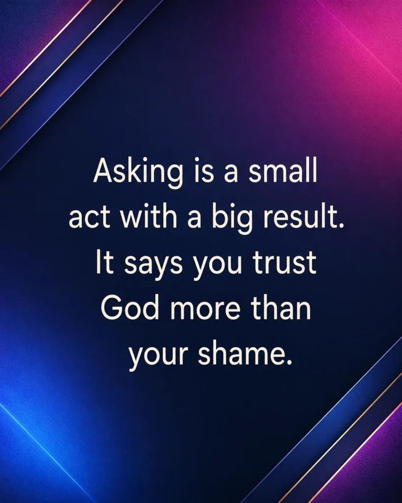 Inspirational Prayer for Forgiveness quote reminding believers to trust God more than shame and seek His mercy with faith.