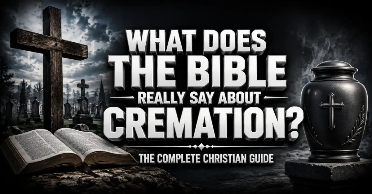 What Does the Bible Say About Cremation? Christian guide explaining what the Bible teaches about cremation, burial, resurrection, and whether cremation is a sin.