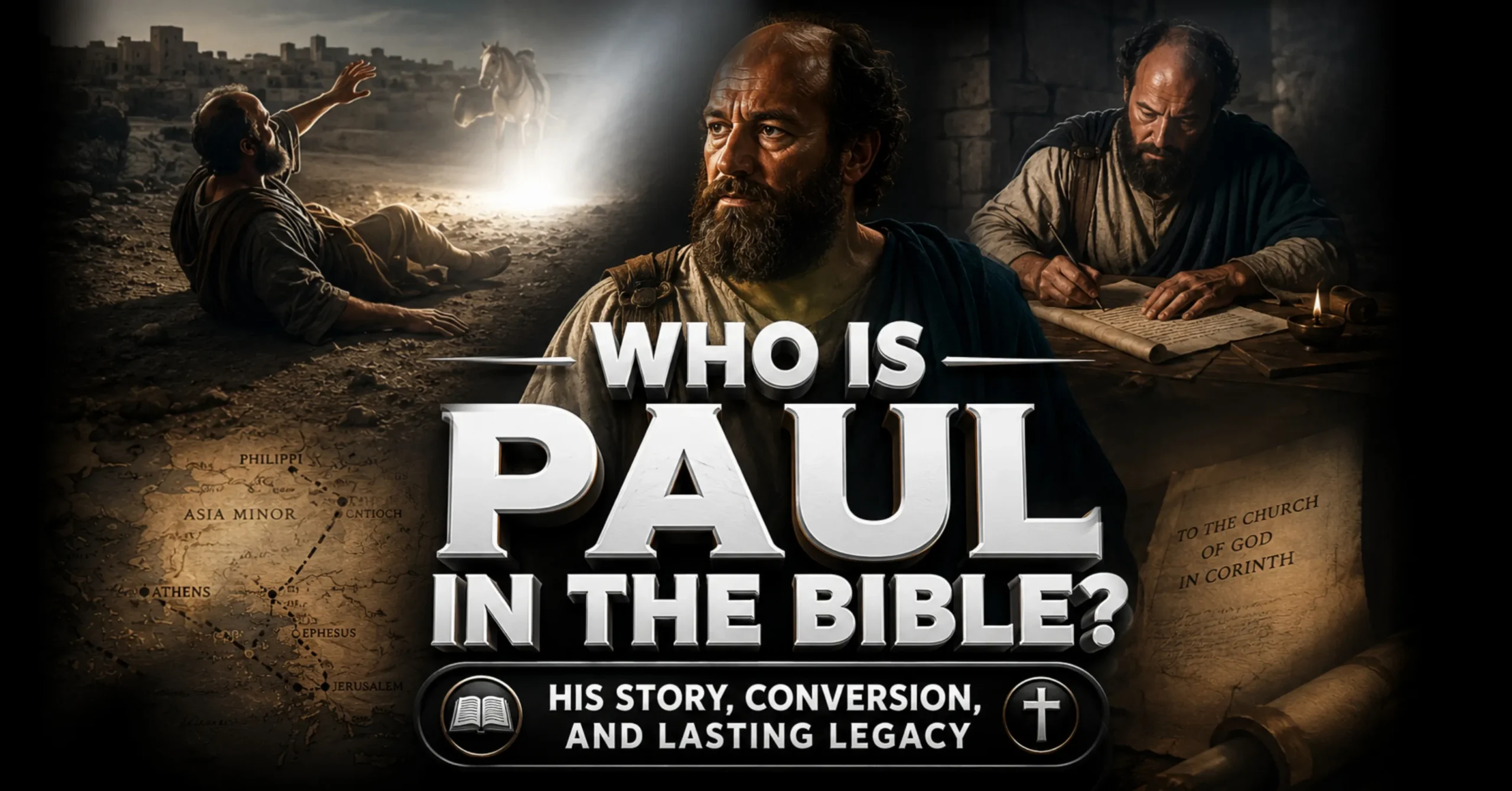 Who Is Paul in the Bible? Paul the Apostle after his Damascus Road conversion preaching the gospel