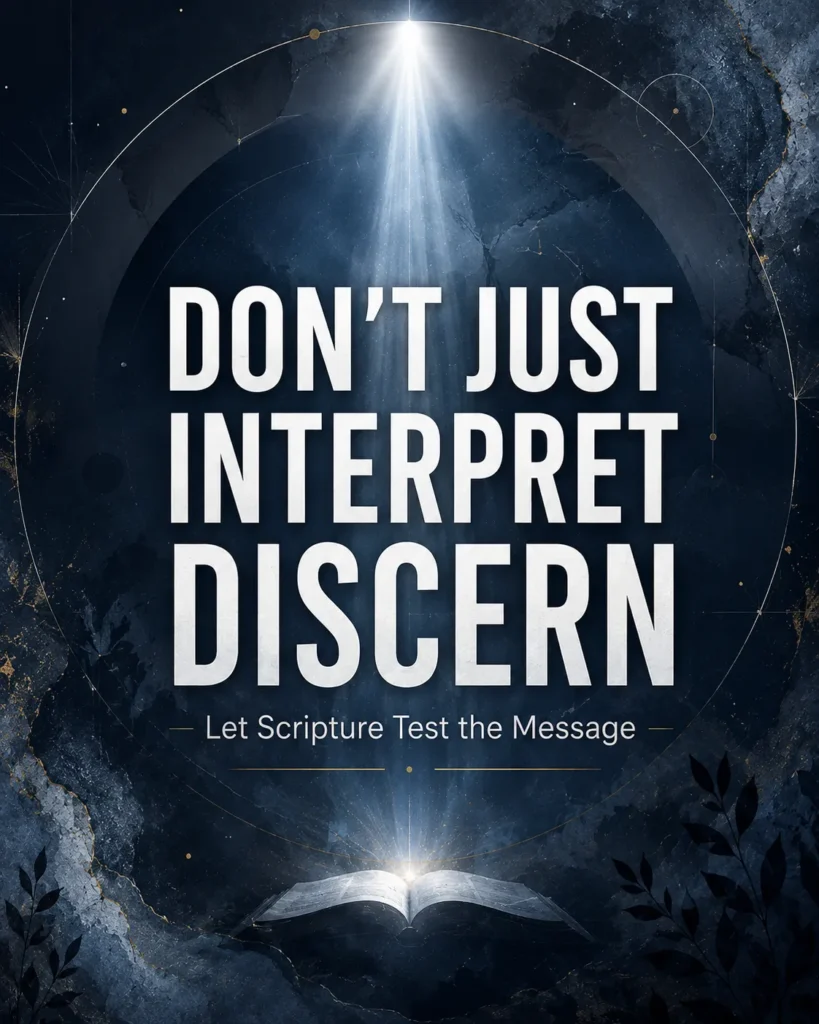 Biblical dream discernment with Scripture as the standard for testing a dream's message