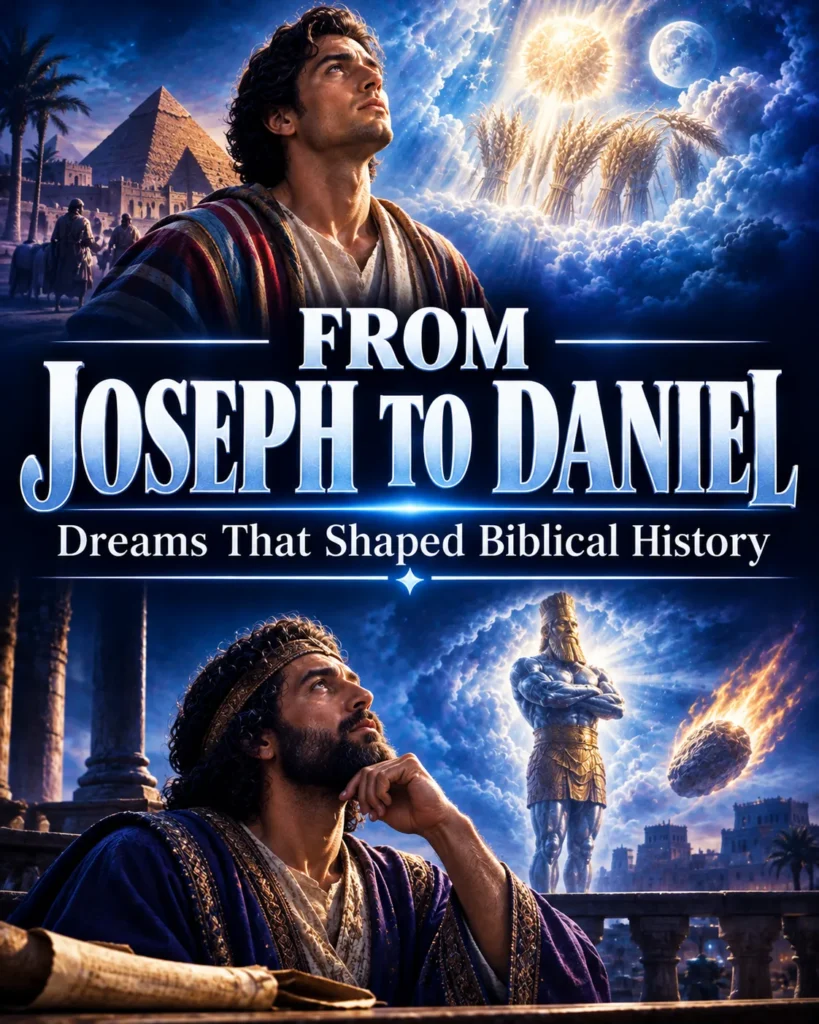 Joseph and Daniel portrayed with biblical dreams that shaped important moments in Scripture