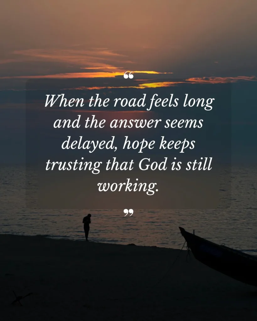 Biblical hope means trusting God when the road feels long and answers are delayed