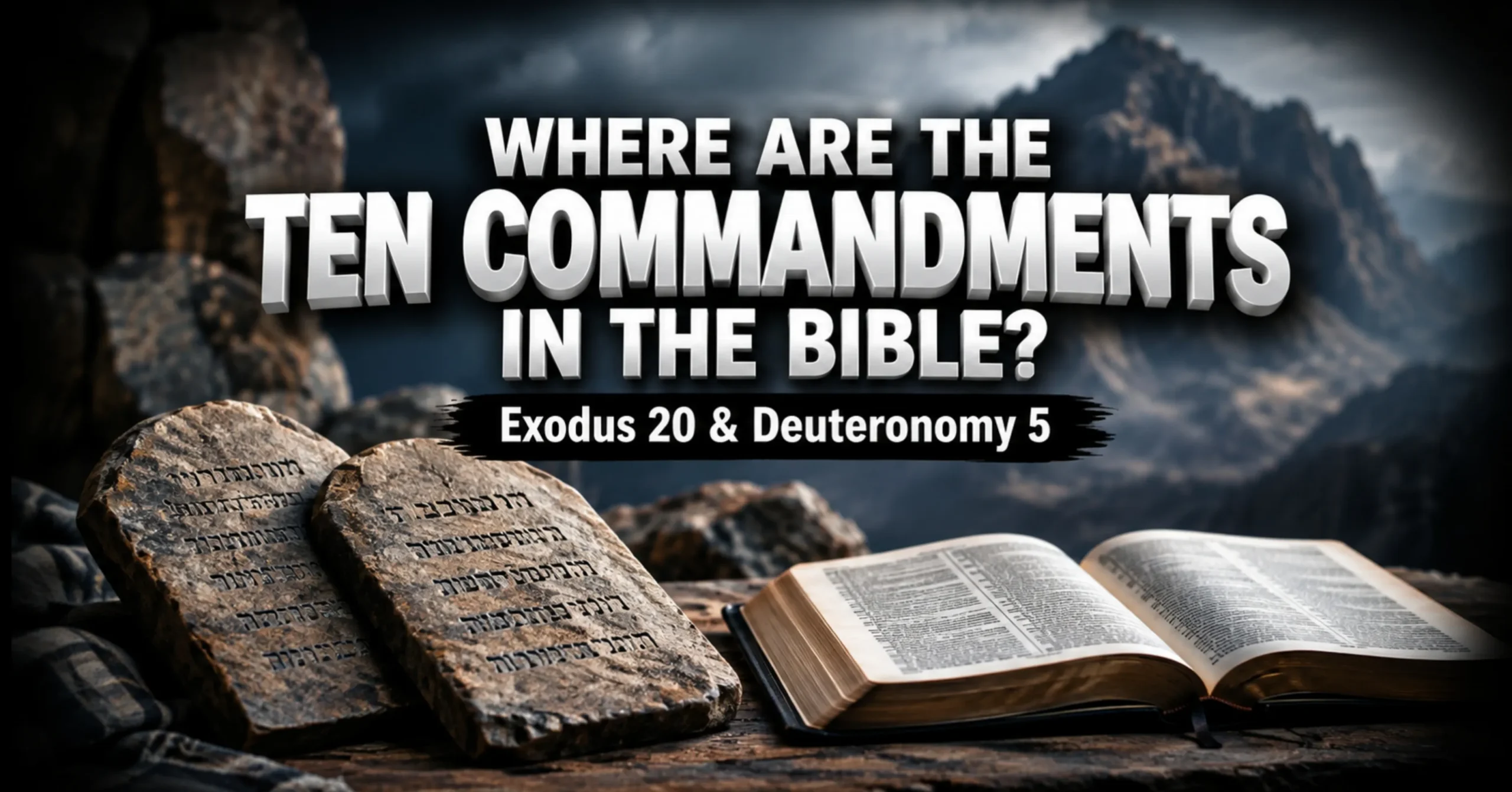 Where Are the Ten Commandments in the Bible