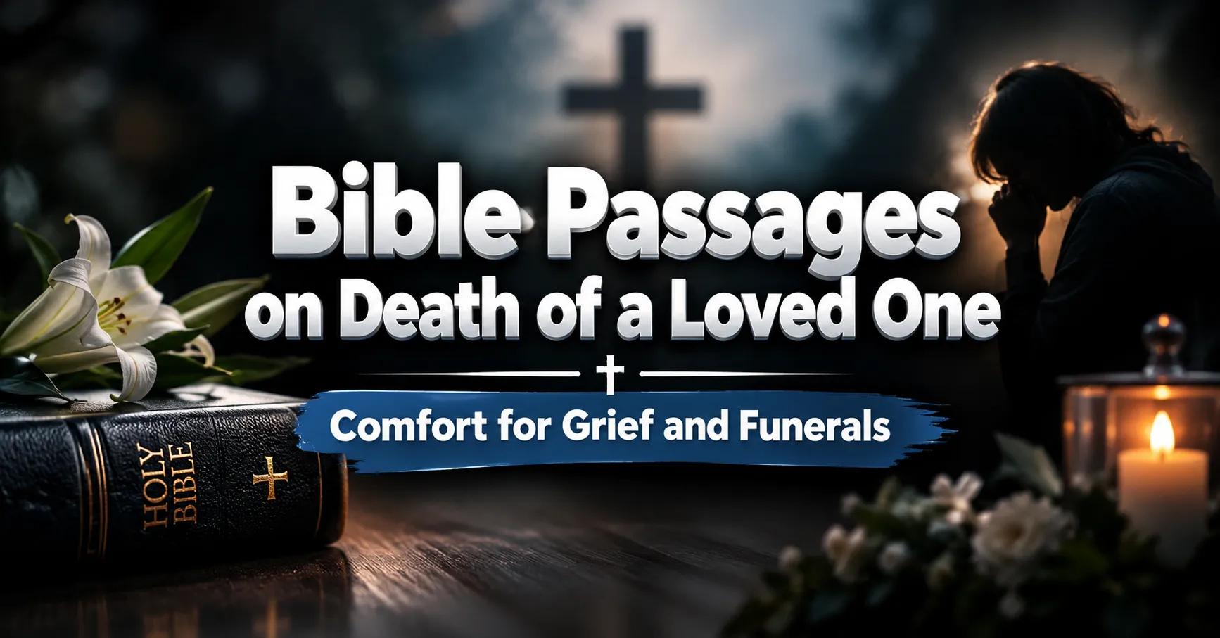 Bible passages on death of a loved one for grief and funeral comfort