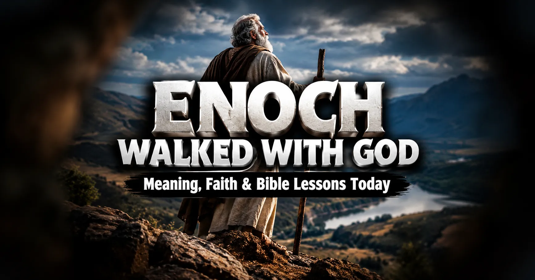 Enoch Walked With God – biblical illustration of Enoch with the meaning, faith, and Bible lessons from his life.