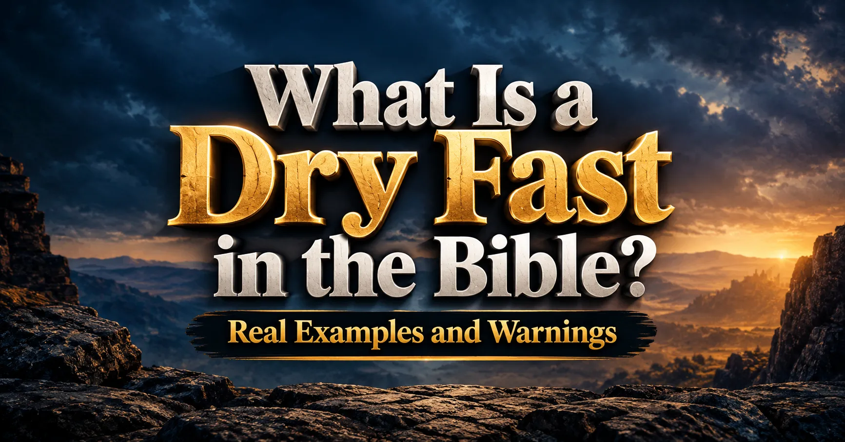 What Is a Dry Fast in the Bible? Biblical examples of fasting without food and water.